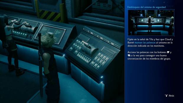 Final Fantasy VII remake - Capítulo 7: instrucciones para bajar las palancas