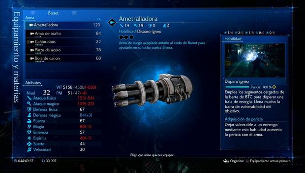 Final Fantasy VII Remake - Ametralladora