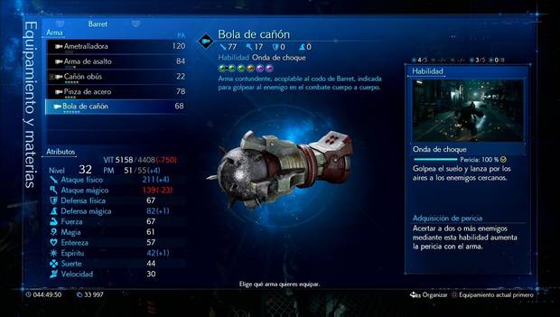 Final Fantasy VII Remake - Bola de cañón