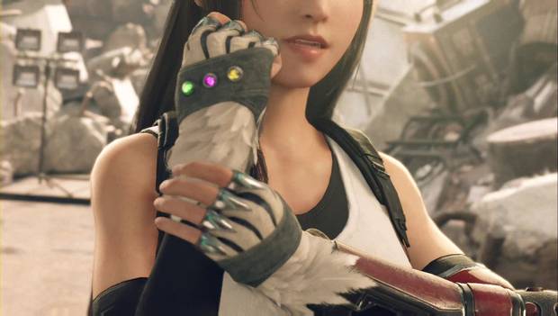 Final Fantasy VII Remake - Materias en el guante de Tifa