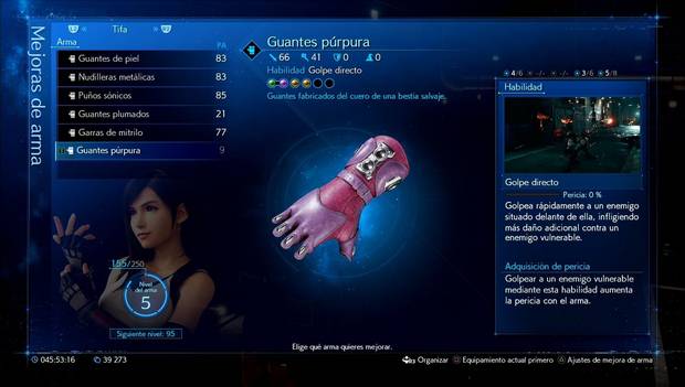 Final Fantasy VII Remake - Guantes púrpura