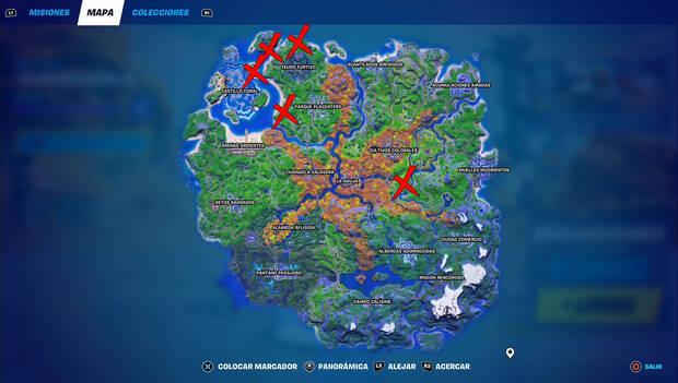 Fortnite - Ubicación de huevos