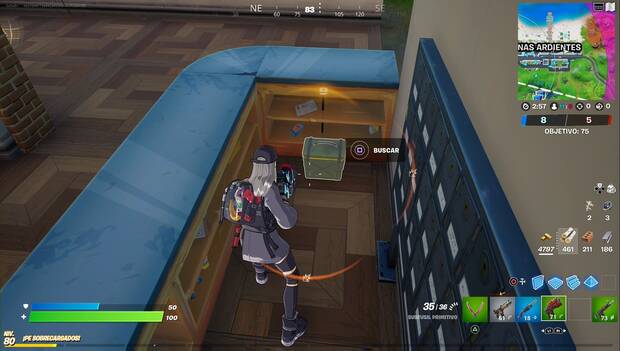 Fortnite - Registra cajas de munición