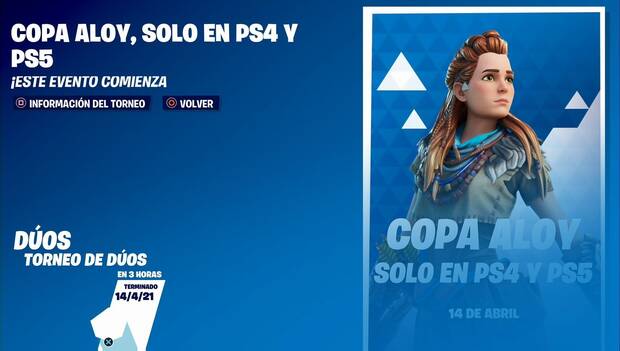 Fortnite - Portada de la Copa Aloy