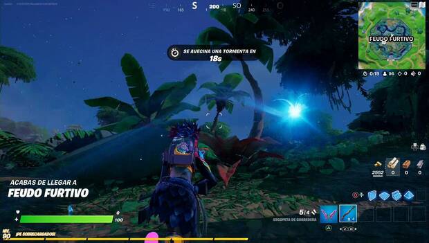 Fortnite - Investiga una anomalía detectada en Feudo Furtivo: ubicación de la mariposa