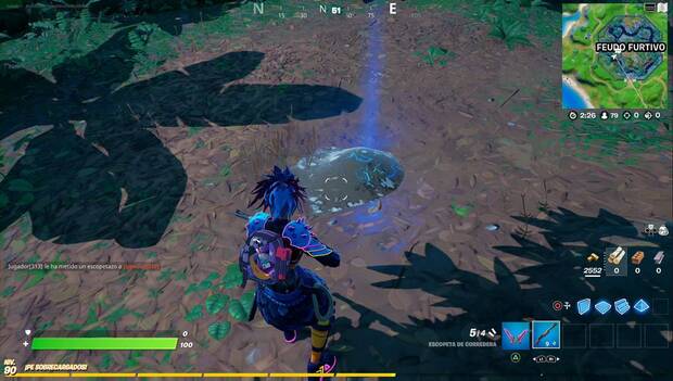 Fortnite - Investiga una anomalía detectada en Feudo Furtivo: montículo con la mariposa