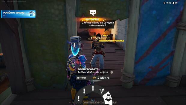 Fortnite - Disfrázate de objeto: opción de disfraz de objeto