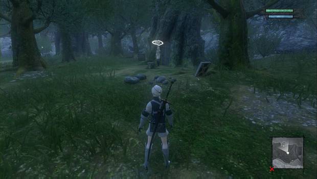 Nier Replicant - Bosque de las leyendas: aldeana del bosque