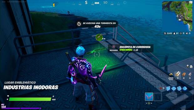 Fortnite - Marca armas de diferente rareza: señalando algo