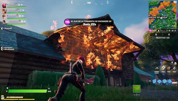 Fortnite - Préndele fuego a estructuras: casa en llamas