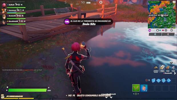 Fortnite - Préndele fuego a estructuras: luciérnagas en Alameda Afligida