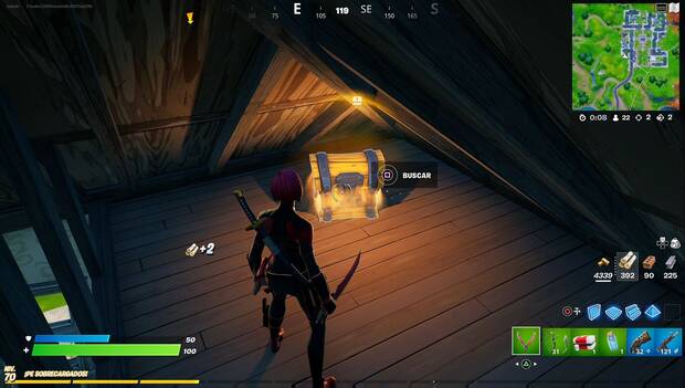 Fortnite - Registra cofres: cofre normal
