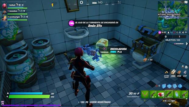 Fortnite - Inflige daño a oponentes con la Recicladora: arma Recicladora