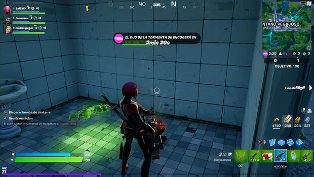 Fortnite - Inflige daño a oponentes con la Recicladora: consiguiendo munición para la Recicladora