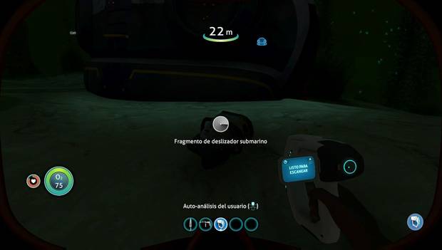 Subnautica - Encuentra la Cápsula 3: fragmento de deslizador submarino