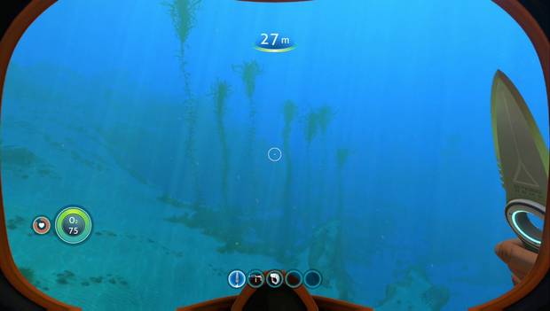 Subnautica - Encuentra la Cápsula 3: algas para cortar con el cuchillo