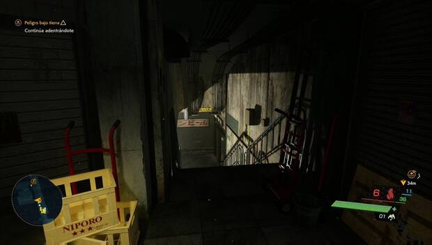 Ghostwire: Tokyo - Capítulo 2: Problemas, escaleras para bajar tras el arcade