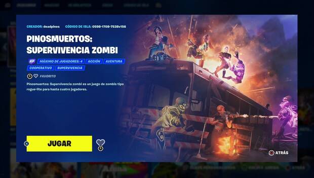 Creativo 2.0 en Fortnite: Pinosmuertos Supervivencia zombi