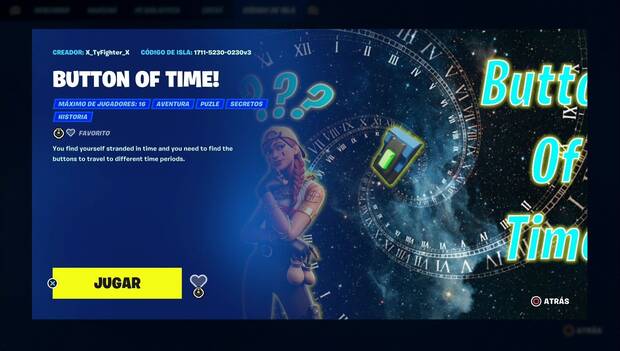 Creative 2.0 in Fortnite: Button of Time!