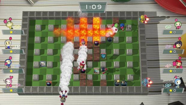 La mecánica de juego que propondrá esta nueva entrega de Bomberman para Switch será realmente sencilla y clásica.