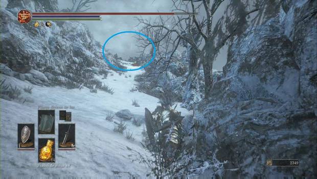 Dark Souls 3 - Cenizas de Ariandel, Campo nevado: enemigos en la colina