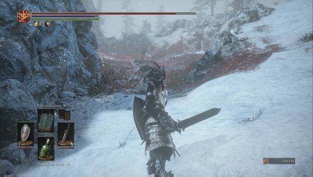Dark Souls 3 - Cenizas de Ariandel, Campo nevado: Hechizo arma congelada