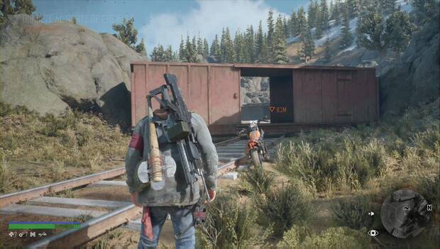 Days Gone - No te rindas nunca: vagón cruzado en las vías del tren