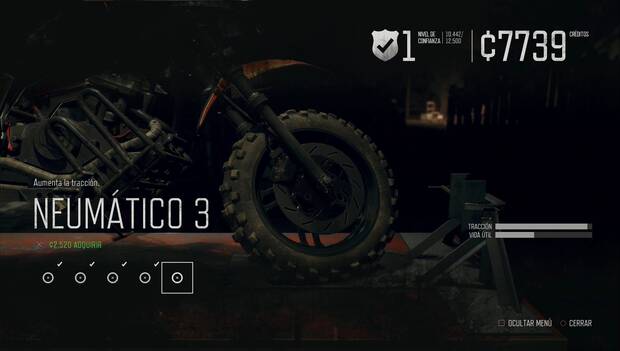 Days Gone - Neumáticos