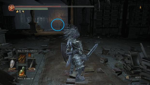 Dark Souls 3 - Cenizas de Ariandel, Asentamiento de cuervos: mecanismo para subir al ático