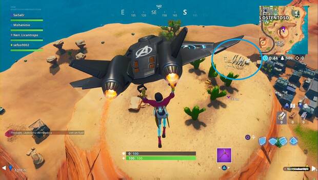 Fortnite Battle Royale - Fortbyte 81: punto de la montaña donde está
