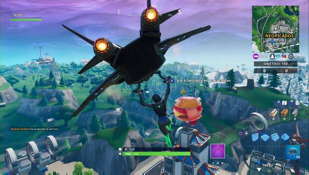 Fortnite - Baila en varios anuncios de comida (semana 4): localización de la hamburrrguesa holográfica