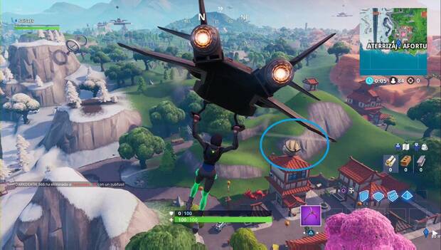 Fortnite - Baila en varios anuncios de comida (semana 4): localización del dumpling