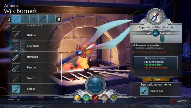 Dauntless - Espadas: Espolón de Kharabak