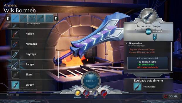Dauntless - Espadas: Llamada de Pangar