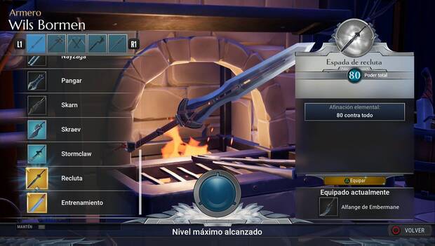 Dauntless - Espadas: Espada de recluta