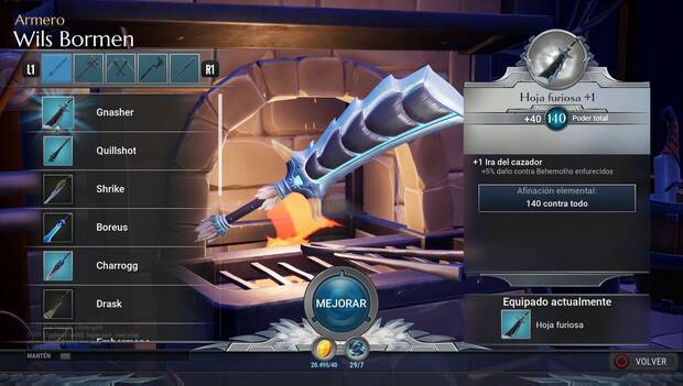 Dauntless - Espadas: Hoja Furiosa