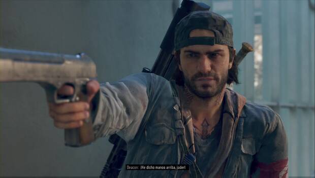 Days Gone - Espera lo peor: Deacon encañona al jefe de seguridad