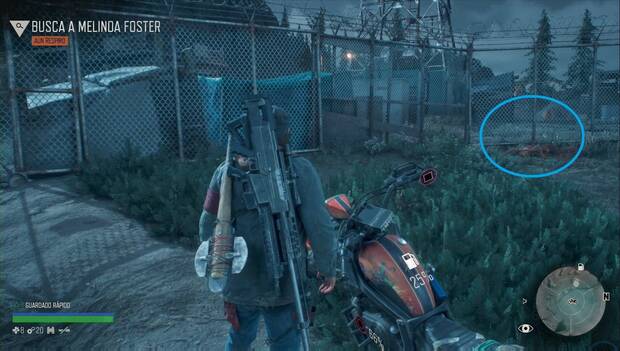Days Gone - Aún respiro: cadáver a examinar junto a la valla
