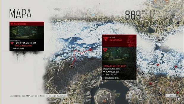 Days Gone - Horda de McLeod Ridge: localización de la Horda