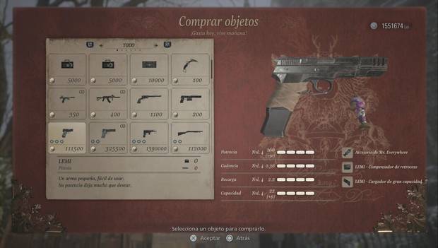 Resident Evil 8 - Pistola LEMI