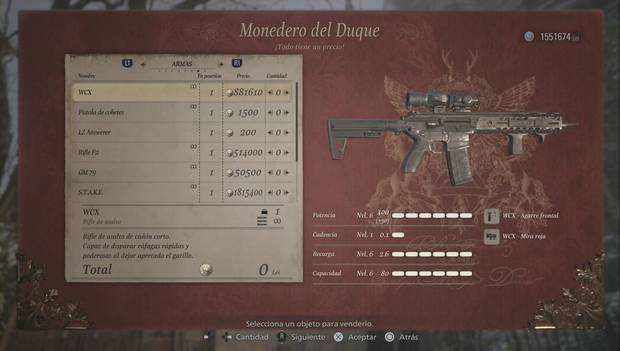 Resident Evil 8 - Fusil de asalto WCX