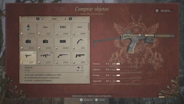 Resident Evil 8 - Pistola USM-AI