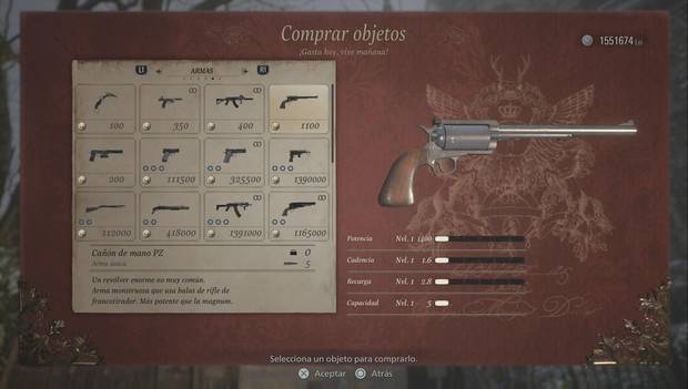 Resident Evil 8 - Cañón de mano PZ
