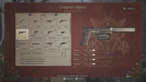 Resident Evil 8 - Pistola Samurai EDge - AW Model-01