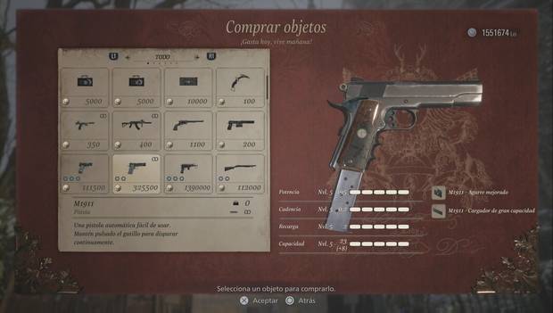 Resident Evil 8 - Pistola M1911