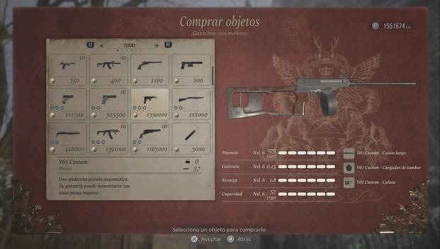 Resident Evil 8 - Pistola V61 Custom