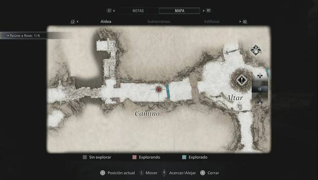 Resident Evil 8 Village - Llave de luiza: habitación en Camino