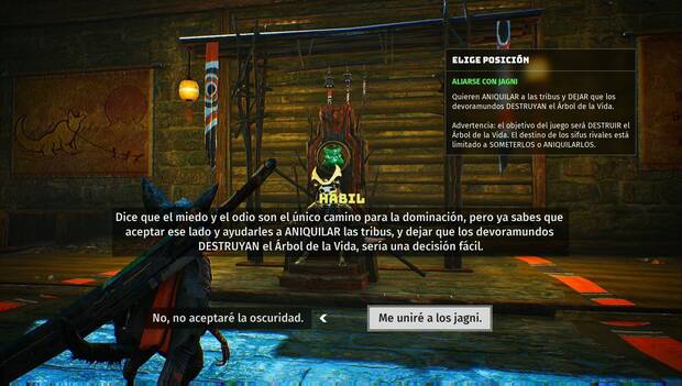 Biomutant - Otro mundo: elecciones a tomar
