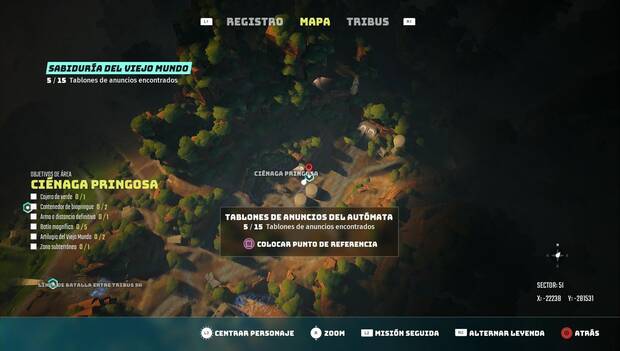 Biomutant - Tablones de anuncios del autómata: Tablón en la Ciénaga pringosa