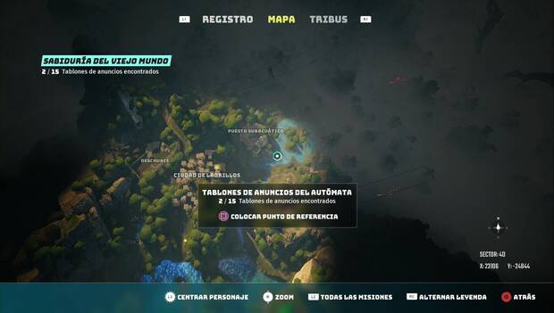 Biomutant - Tablones de anuncios del autómata: Tablón en Puesto subacuático
